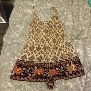 Graphic Wrap Romper